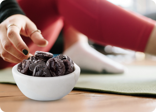 ワークアウトの前後に、プルーンの栄養がいい！